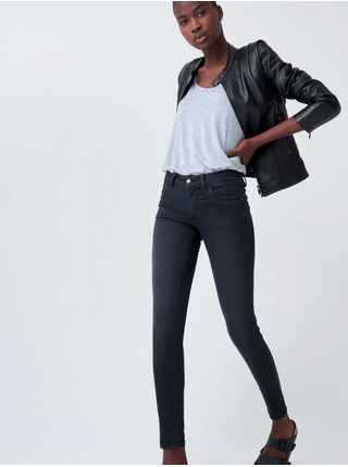 Černé dámské zkrácené skinny fit džíny SALSA Wonder