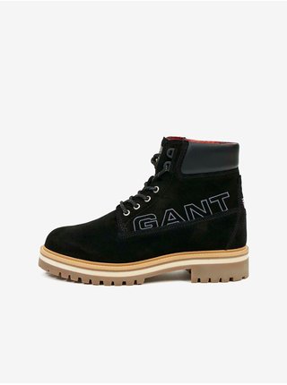 Černé pánské semišové kotníkové boty GANT Palmont