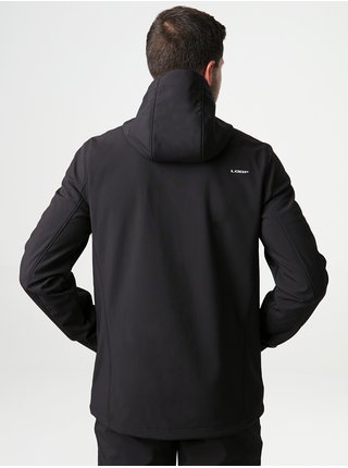 Černá pánská softshellová bunda s kapucí LOAP Lecar