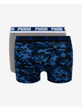 Boxerky pre mužov Puma - modrá, sivá