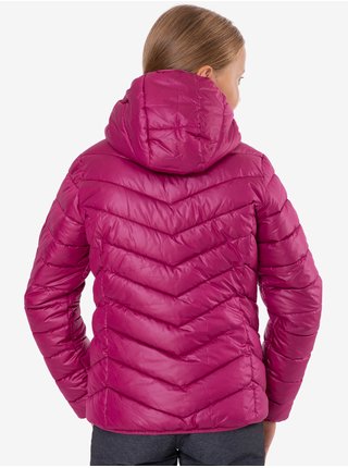 Tmavě růžová holčičí prošívaná zimní bunda s kapucí SAM 73 Hermiona