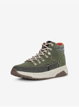 Hnědo-zelené pánské kotníkové boty SAM 73 Carl