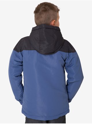 Černo-modrá klučičí zimní bunda s kapucí SAM 73 Luke