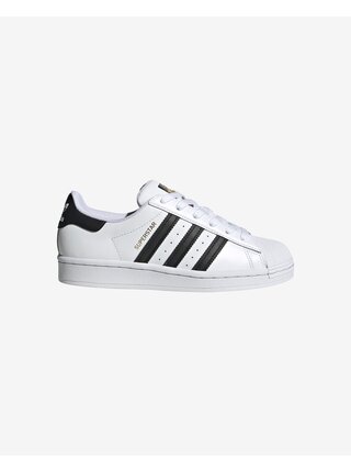 Bílé dětské kožené tenisky adidas Originals Superstar