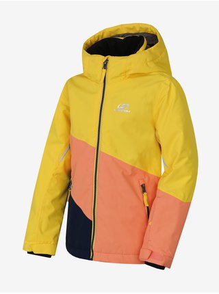 Meruňkovo-žlutá dětská zimní nepromokavá lyžařská bunda Hannah