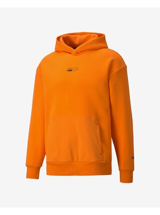 Oranžová pánská mikina s kapucí Puma Protec.T