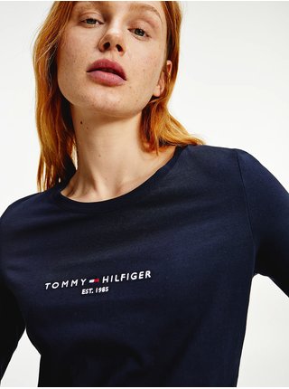 Tmavomodré tričko Tommy Hilfiger