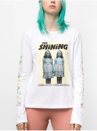 Bílé dámské tričko s potiskem VANS The Shining