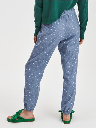 Modré dámské pyžamové kalhoty Flanelové GAP