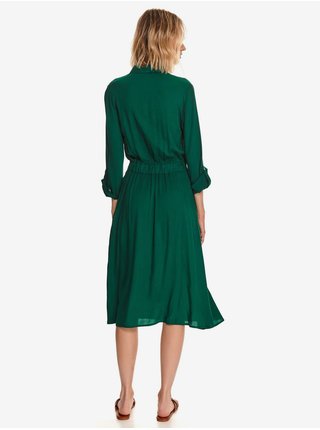 Zelené dámske košeľové šaty TOP SECRET