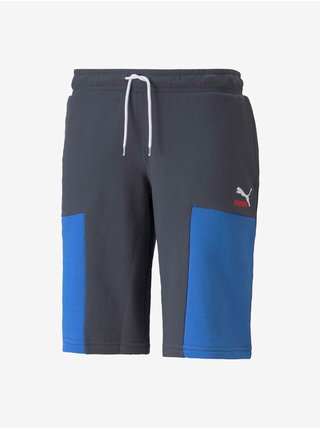 Modro-šedé pánské kraťasy Puma Clsx Shorts TR