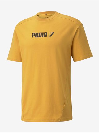 Tričká s krátkym rukávom pre mužov Puma - žltá