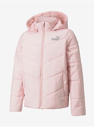  Světle růžová holčičí prošívaná bunda Puma Ess Padded HD Jacket G