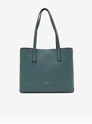 Modrý kožený shopper Coccinelle Matinee