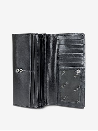 Černá dámská kožená peněženka KARA