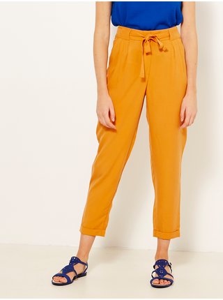 Oranžové skrátené nohavice CAMAIEU