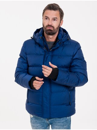 Zimné bundy pre mužov KARA - modrá