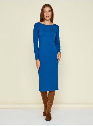 Modré dámské pouzdrové basic šaty ZOOT Baseline Esther