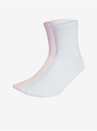 sada dvou dámských ponožek v bílé a růžové barvě adidas Originals Jacq
