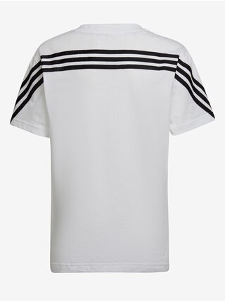 Černo-bílé dětské tričko adidas Performance B FI 3S Tee