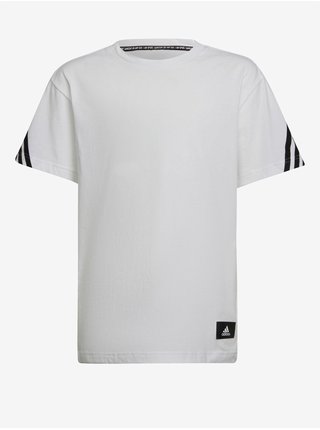 Černo-bílé dětské tričko adidas Performance B FI 3S Tee