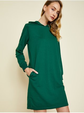 Zelené dámské mikinové šaty s kapucí ZOOT Baseline Iriana