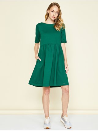 Zelené dámské basic šaty s kapsami ZOOT.lab Monika 2