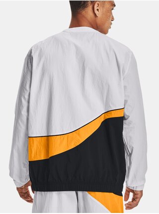Mikina Under Armour UA 21230 WOVEN CREW - šedá
