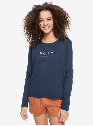 Tmavomodré tričko s dlhým rukávom Roxy