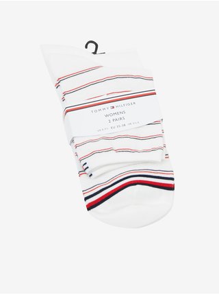  Sada dámských ponožek v bílé barvě Tommy Hilfiger Underwear