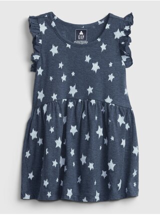 Modrý holčičí top GAP sleeveless printed tunic