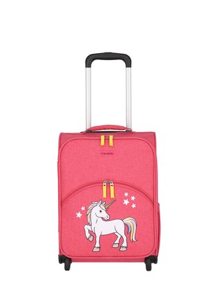 Dětský kufr Travelite Youngster 2w Unicorn - růžová