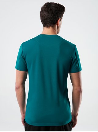 Tmavě zelené pánské tričko s potiskem Loap Mudd