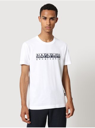 Bílé pánské tričko s nápisem NAPAPIJRI Serber print SS