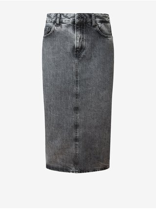 Šedá dámská pouzdrová džínová sukně Pepe Jeans Piper