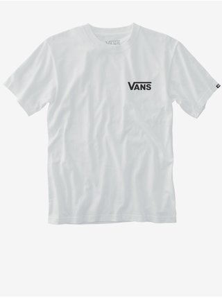 Bílé pánské tričko s nápisem VANS Left Chest Logo