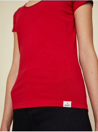 Červené dámské basic tričko ZOOT.lab Nora 2