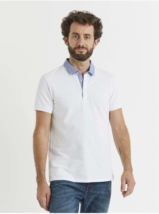 Modro-bílé pánské polo tričko Celio