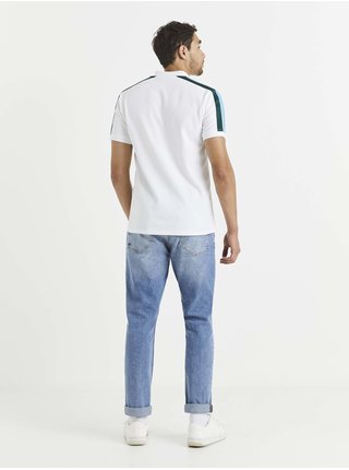 Modro-bílé pánské polo tričko Celio