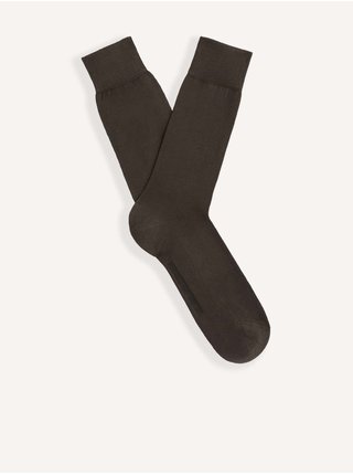 Tmavě hnědé ponožky Celio Sicosse