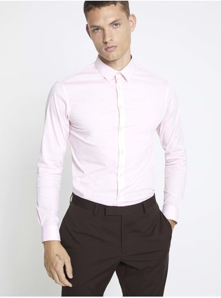 Světle růžová pánská košile Celio Masantal1 