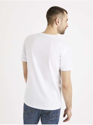 Bílé pánské tričko s potiskem Celio
