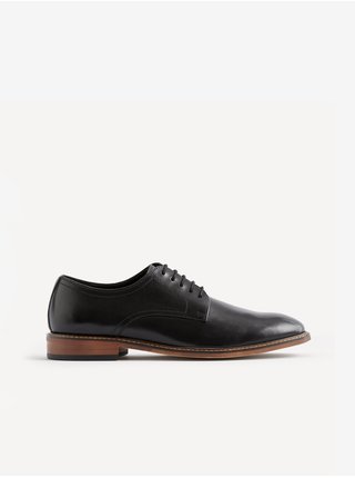 Černé pánské kožené boty Celio