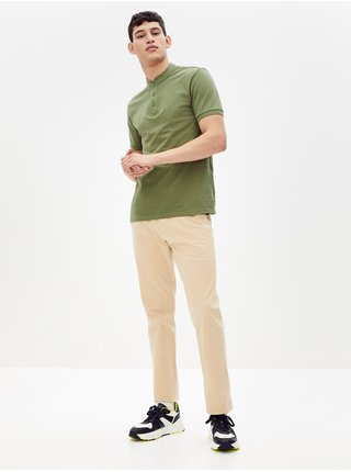 Zelené basic polo tričko Celio Rebimao 