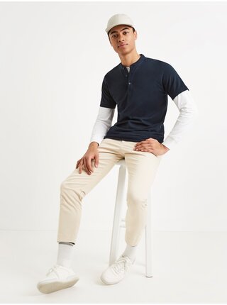 Tmavě modré basic polo tričko Celio Sebimao 