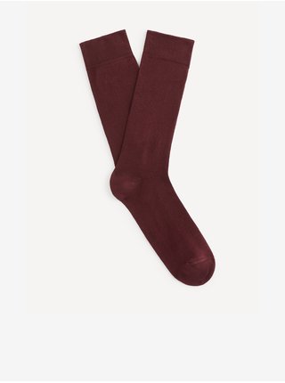Vínové ponožky Celio Milof 