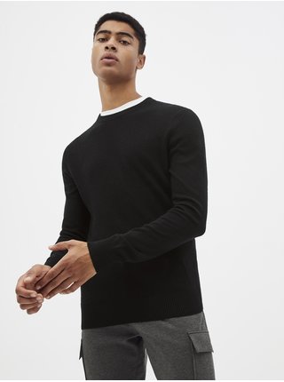 Čierny basic sveter Celio Sesweet