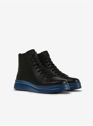 Modro-čierne dámske členkové kožené topánky Camper Triton