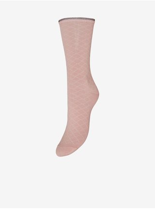 Starorůžové dámské vzorované ponožky VERO MODA Hello