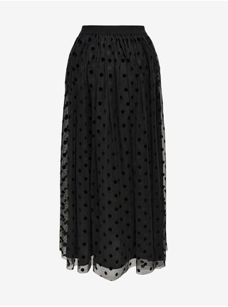 Čierna bodkovaná sukňa ONLY Eleanor